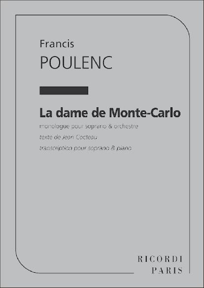 Dame De Monte-Carlo Chant Et Piano